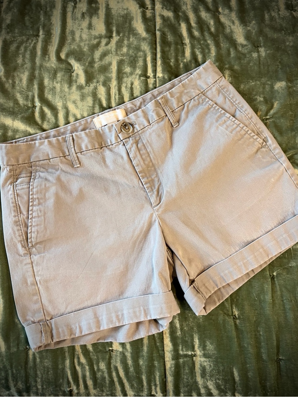 Banana Republic Women's Cotton Cuffed Shorts - Light Beige #1285